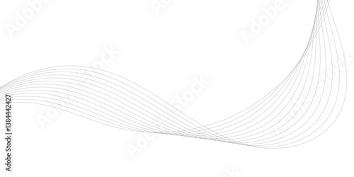 Abstract wave element for design abstract Curved wavy lines tech futuristic motion background technology line stripe isolated science digital flowing black line