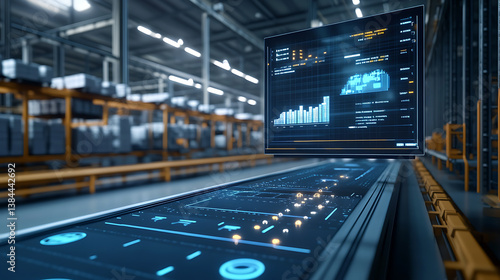 An AI driven supply chain management system optimizing production schedules, reducing delays, and improving order fulfillment in real-time