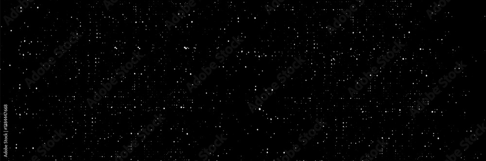 Snow, stars, fairy twinkling lights, rain drops on black background. Abstract vector noise. Small particles of debris and dust. Distressed uneven grunge texture overlay. Snow, stars, fairy twinkling lights, rain drops on black background. Abstract vector noise. Small particles of debris and dust. Distressed uneven grunge texture overlay.