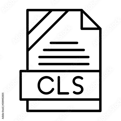CS File Format Outline Style Icon
