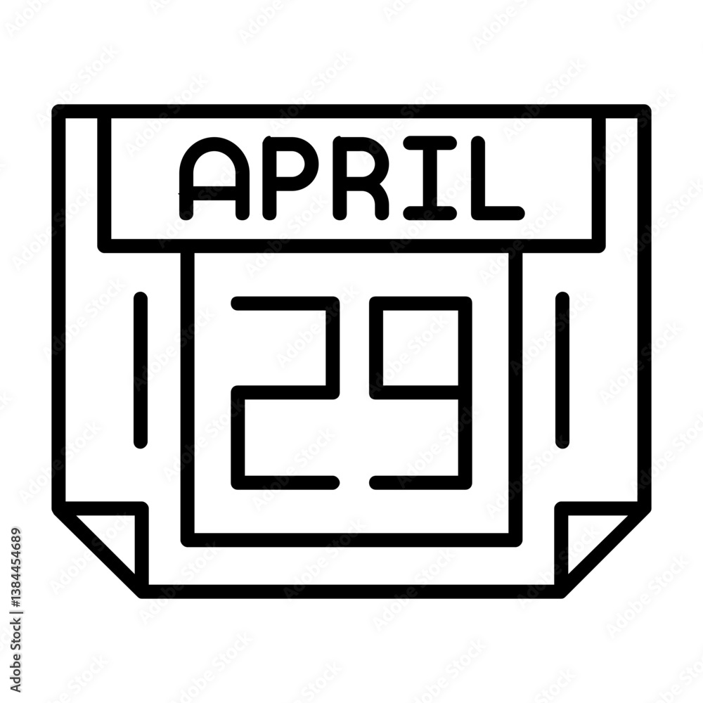 29 April Outline Style Icon 29 April Outline Style Icon