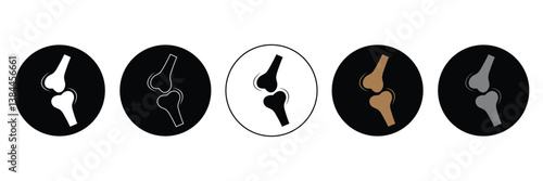 Joint Health Vector Icon Set. Bone Care vector symbol for UI design .Vector Illustration .EPS 10 . 