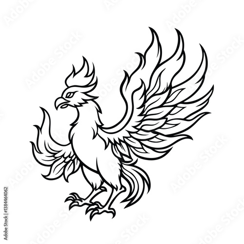 vector illustration of an eagle