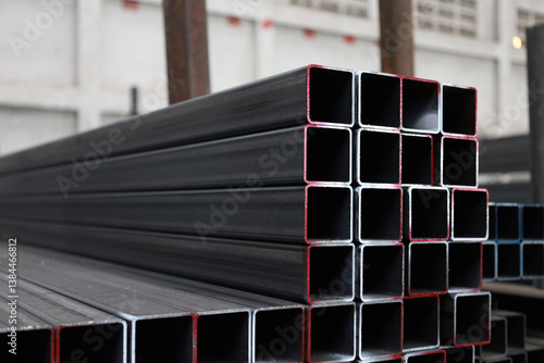 Steel Tube, Steel bars for the metal building steel industry,structural steel steel pipe product group square pipe Construction steel products such as black steel pipes, image ideas, examples of stee
