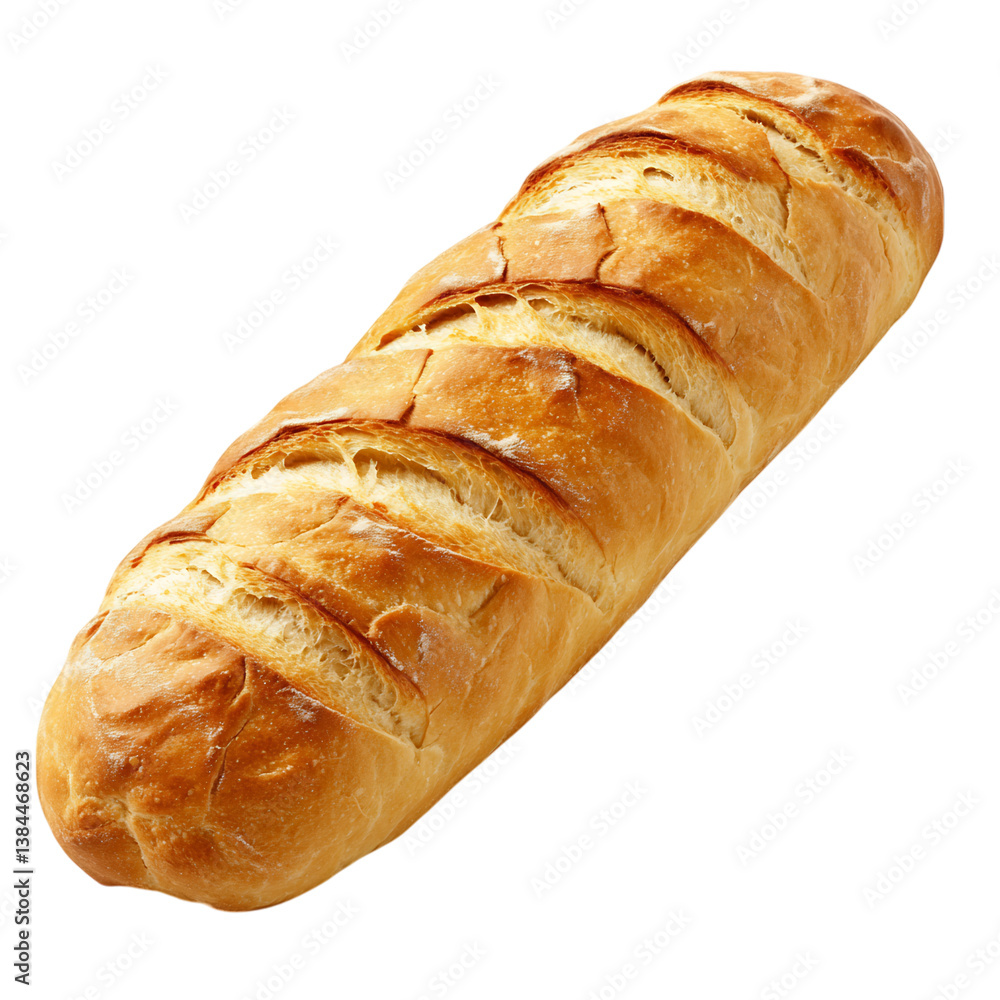 A Loaf of Rustic French Country Bread Isolated on Transparent Background A Loaf of Rustic French Country Bread Isolated on Transparent Background