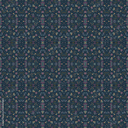 Versatile Colorful Pattern for Textile Design