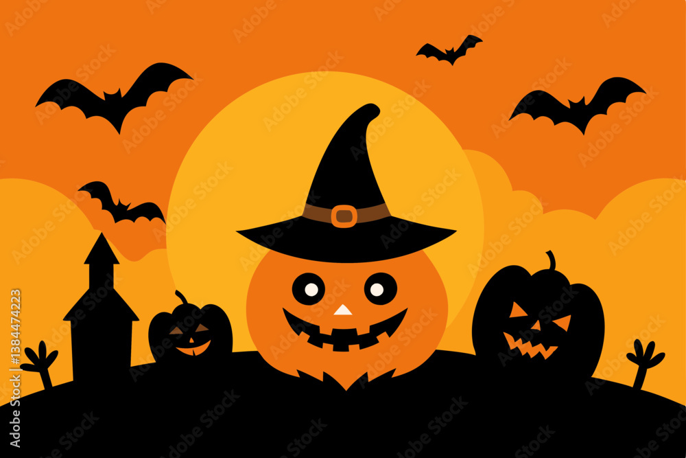 Halloween background with pumpkin Halloween background with pumpkin