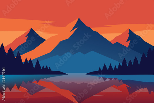 sunrise in mountains