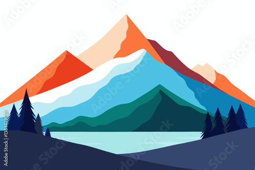 mountain landscape with mountains
