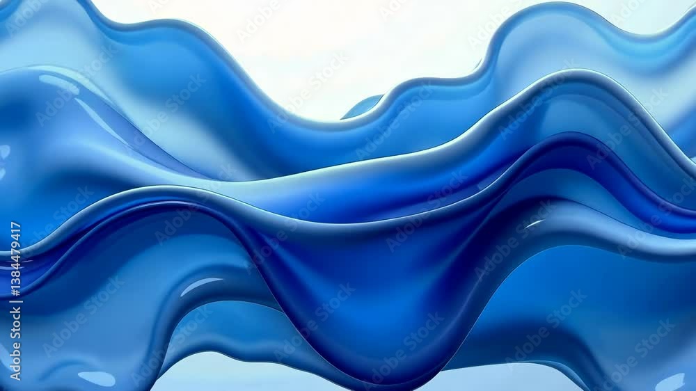 Smooth Blue Waves Flow Seamlessly in a Soothing Animated Loop Smooth Blue Waves Flow Seamlessly in a Soothing Animated Loop
