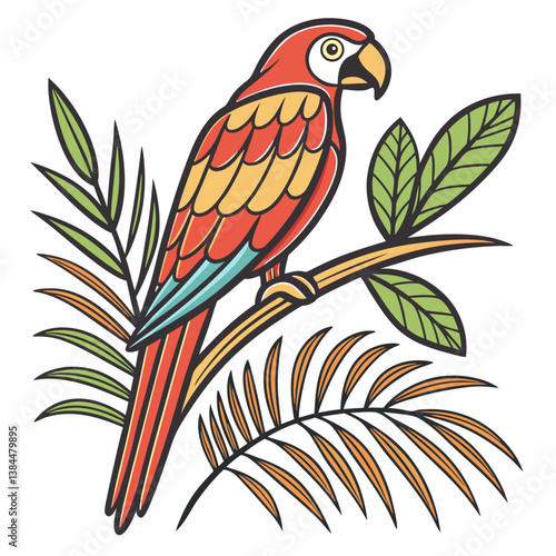 vector illustration of a bird