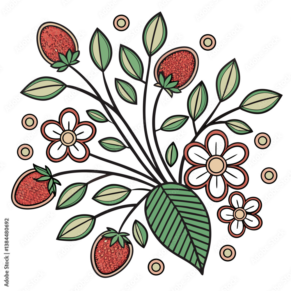 vector illustration of an abstract floral background vector illustration of an abstract floral background
