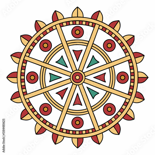 roulette wheel isolated on white