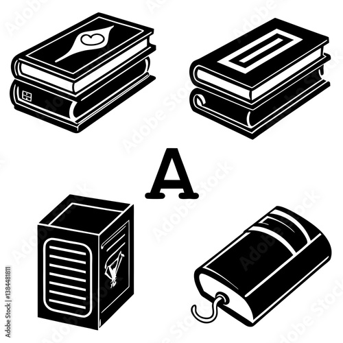 vector illustration of books