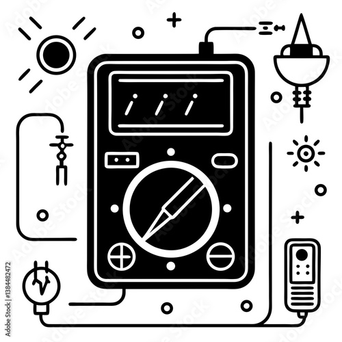 vector illustration of an electronic device