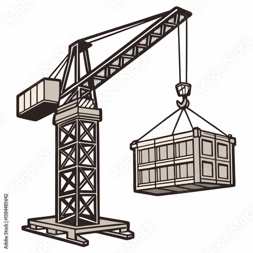crane and building construction