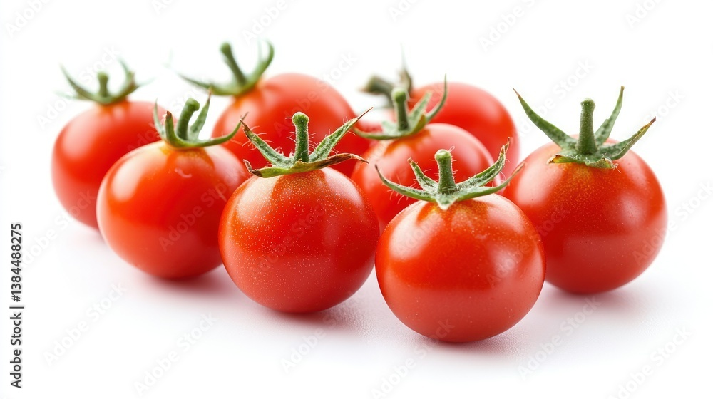 Cherry tomatoes isolated on white background Cherry tomatoes isolated on white background