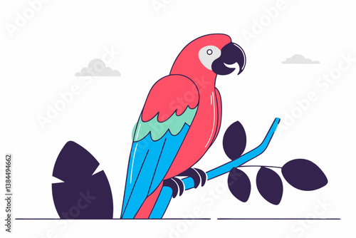 parrot on a branch