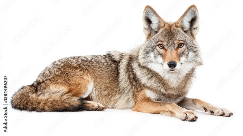 Obraz premium Coyote isolated on white background