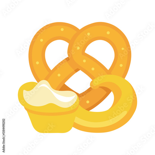 Soft pretzels with mustard and beer cheese dip