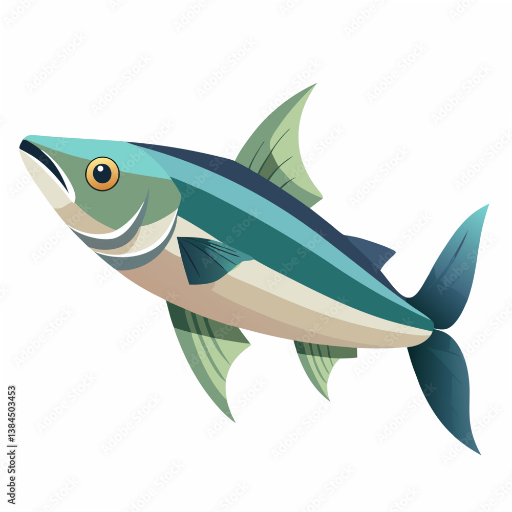 Fototapeta premium fish on a white background