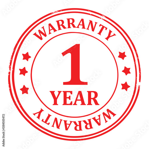 Vector Round Warranty Emblem