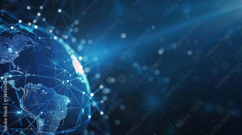 Naklejka premium Global Network Connection
