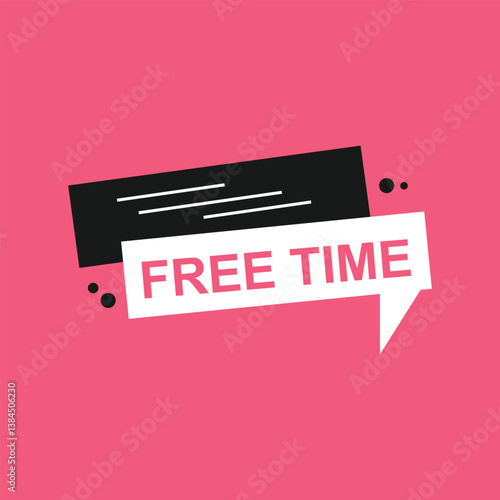free time icon template background illustration vector design.