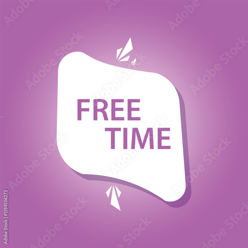 free time icon template background illustration vector design.