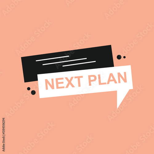 next plan icon template background illustration vector design.