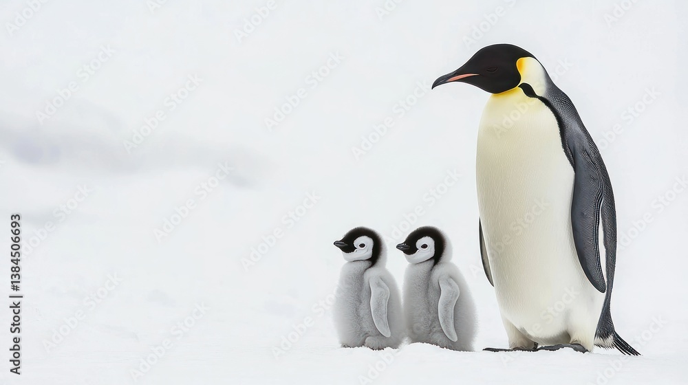 Fototapeta premium Emperor Penguin isolated on white background