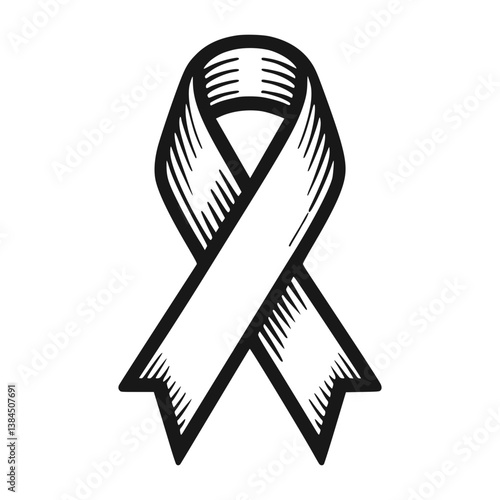 Classic ROTC ribbon vector illustration with structured military award design. Recognition concept