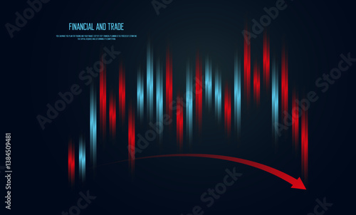 A world Forex market business graph report, and vector chart of stock market, forex, finance related trading. graph with financial investment and Economic trends