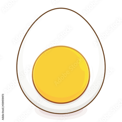 egg boiled cartoon cute design