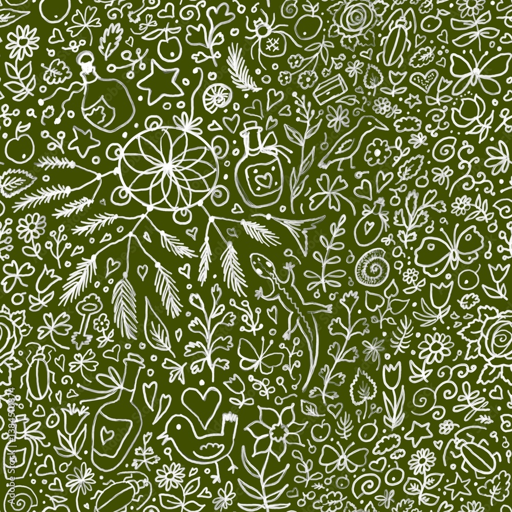Fototapeta premium seamless floral pattern
