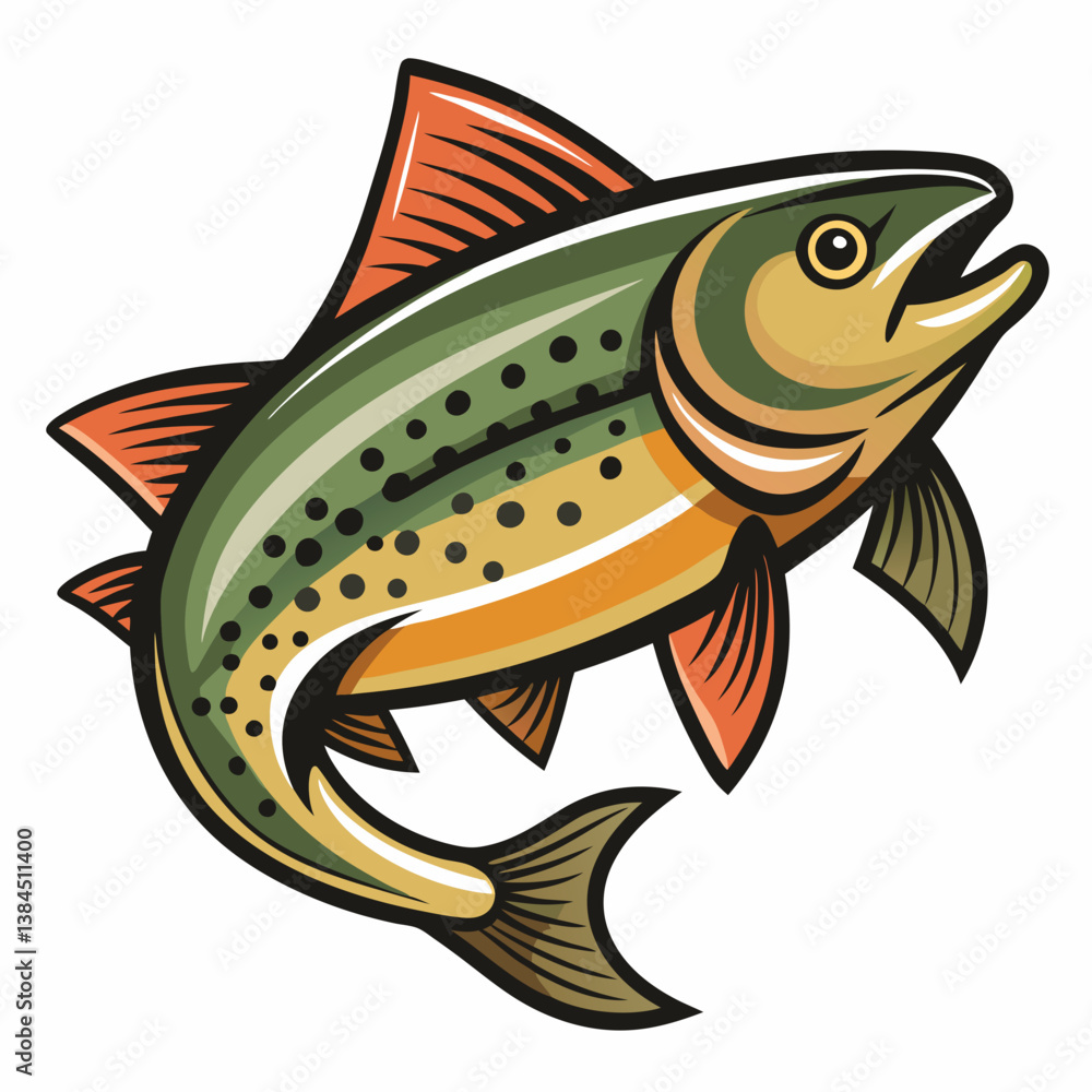 Fototapeta premium fish on hook