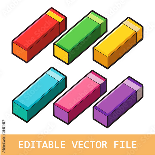 eraser icon, eraser vector illustration-simple illustration of eraser, perfect for eraser logos and icons