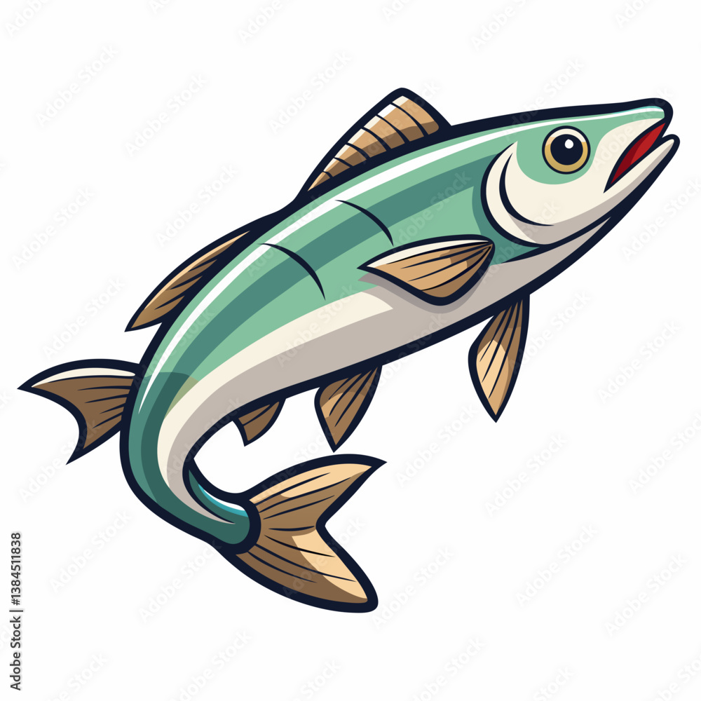 Fototapeta premium fish on a white background