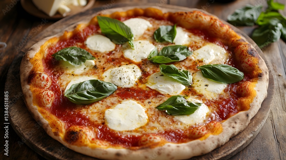 15. A classic margherita pizza with bubbling mozzarella and fresh basil leaves 15. A classic margherita pizza with bubbling mozzarella and fresh basil leaves