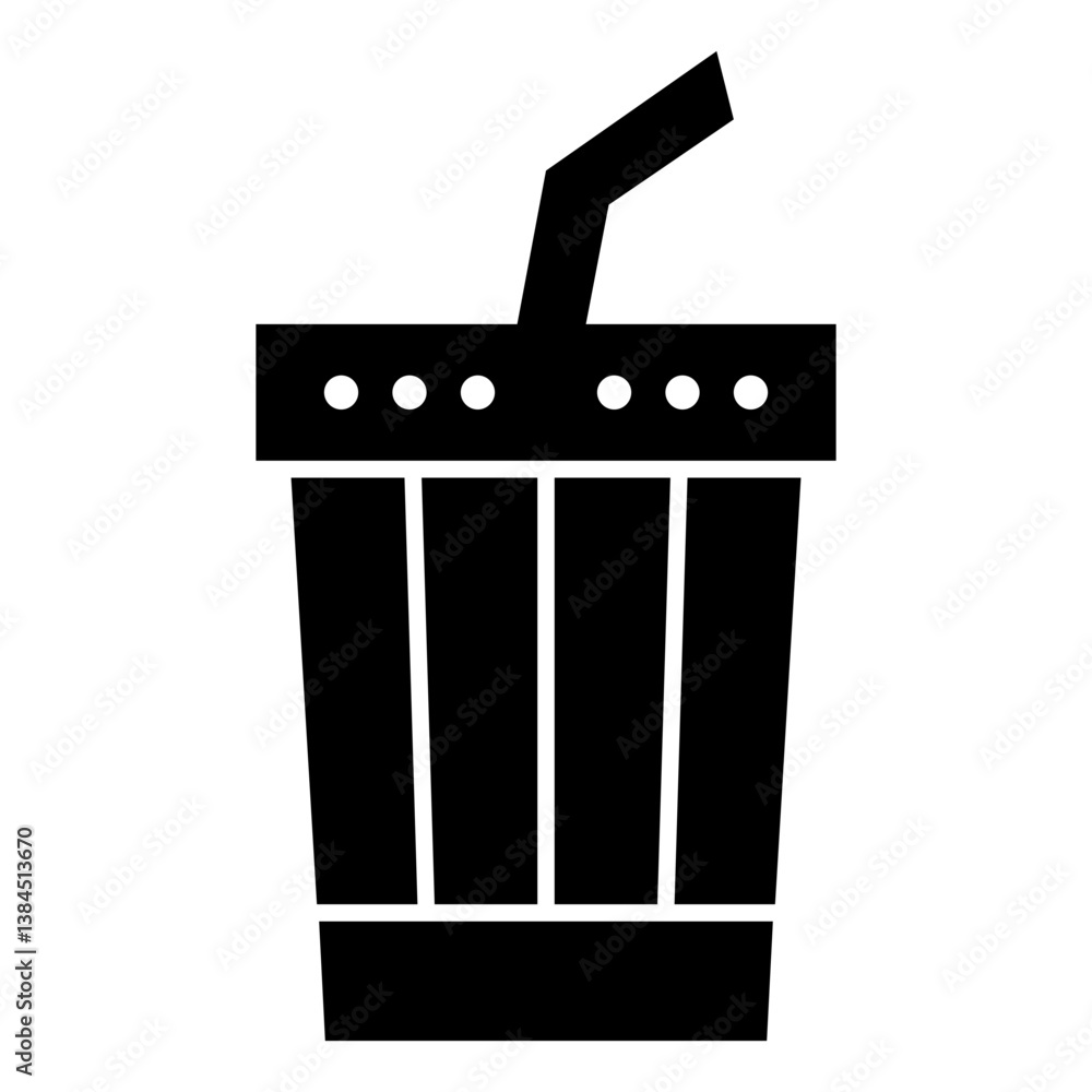 Beverage Cup with Straw Icon Beverage Cup with Straw Icon