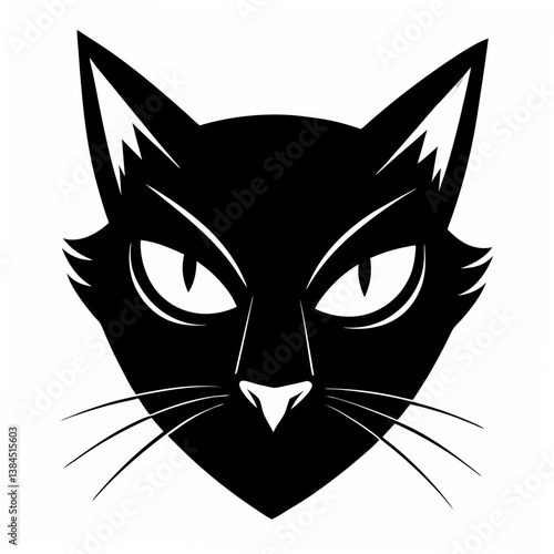 black cat face