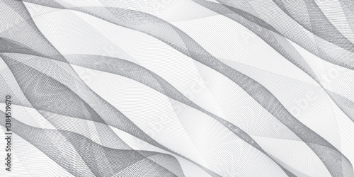 シルエット　波　和柄　背景	