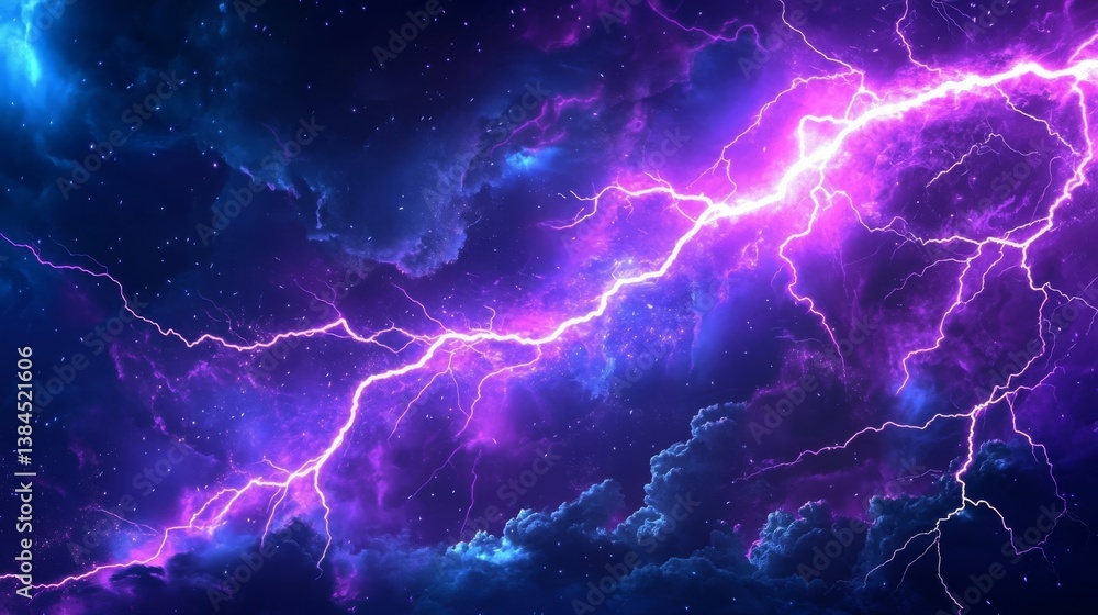 幻想的な光るイナズマ 幻想的な光るイナズマ