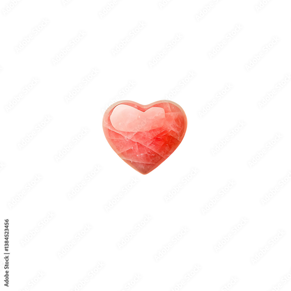 Fototapeta premium Heart-shaped rose quartz