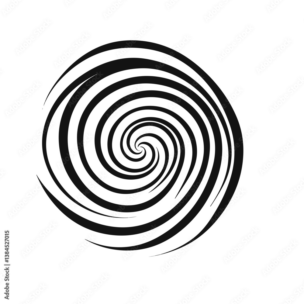 Black White Spiral Design Black White Spiral Design