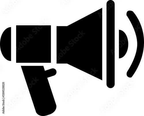 Megaphone Icon with Transparent Background – Announcement and Marketing Illustration