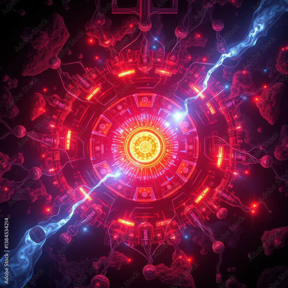 Obraz premium Surreal Lighting Effects Energy Effects