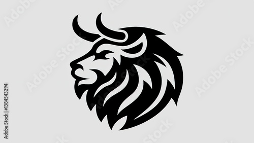 Wallpaper Mural vector illustration of a tribal bull Torontodigital.ca