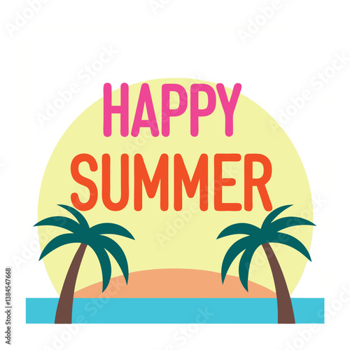 Wallpaper Mural          Summer vibes vector illustration.
 Torontodigital.ca