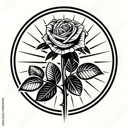 vector illustration of rose